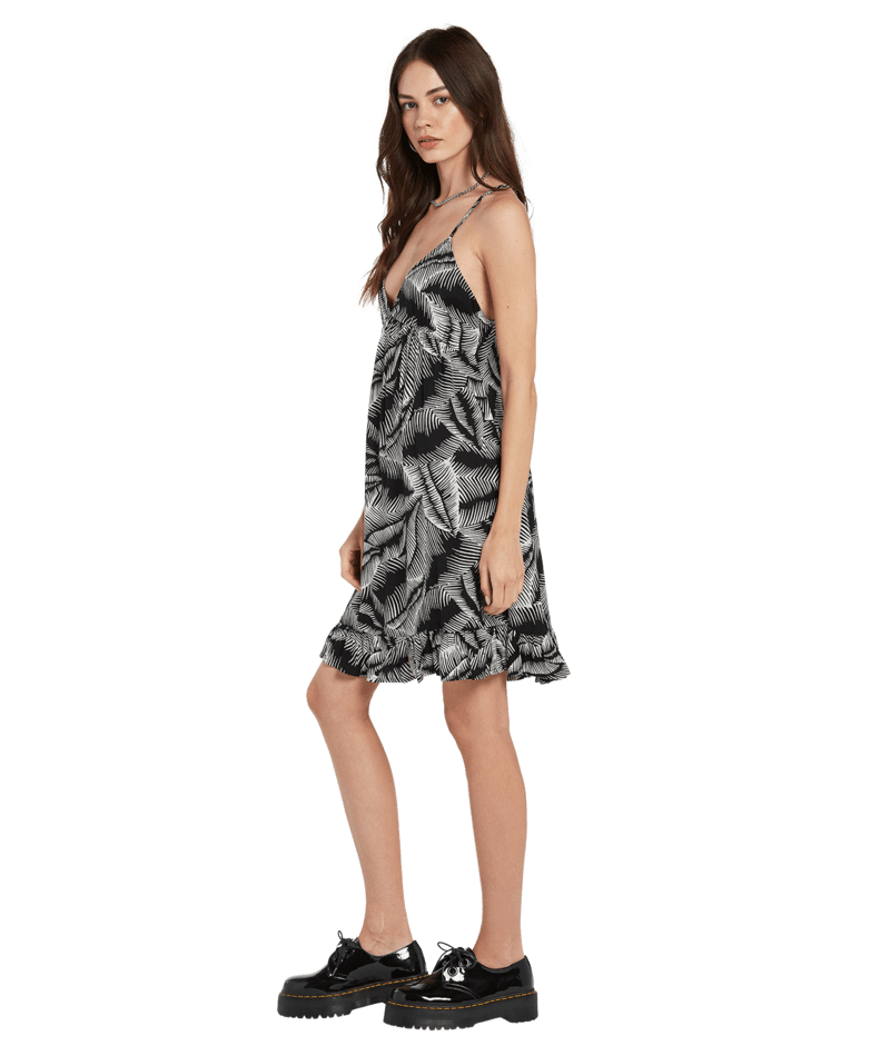Volcom | Volcom Stay Palm Dress Black White  | Ropa, Vestidos, Women | 