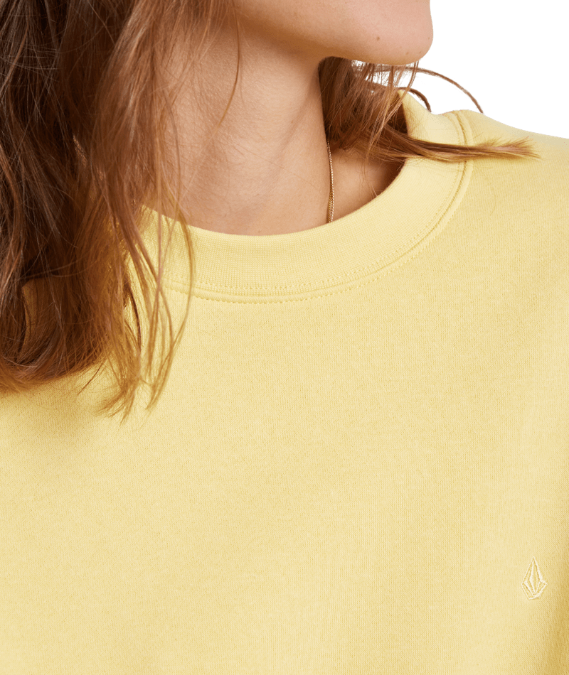 Volcom | Volcom Stone Heart Ii Crew Wheat  | Ropa, Sudaderas, Sudaderas sin capucha, Women | 