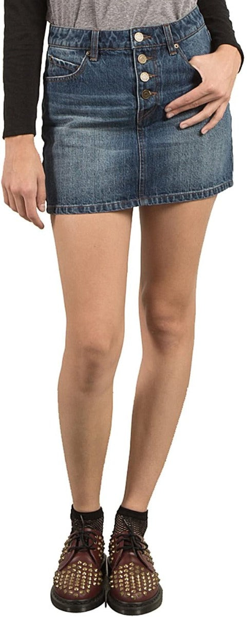 Volcom Stoned Mini Skirt RDS | Shorts de mujer | Volcom Shop | surfdevils.com