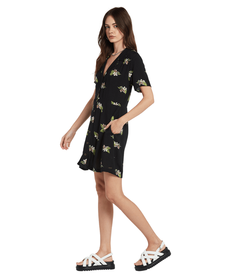 Volcom | Volcom Stormy Tropix Ss Drs Black  | Ropa, Vestidos, Women | 