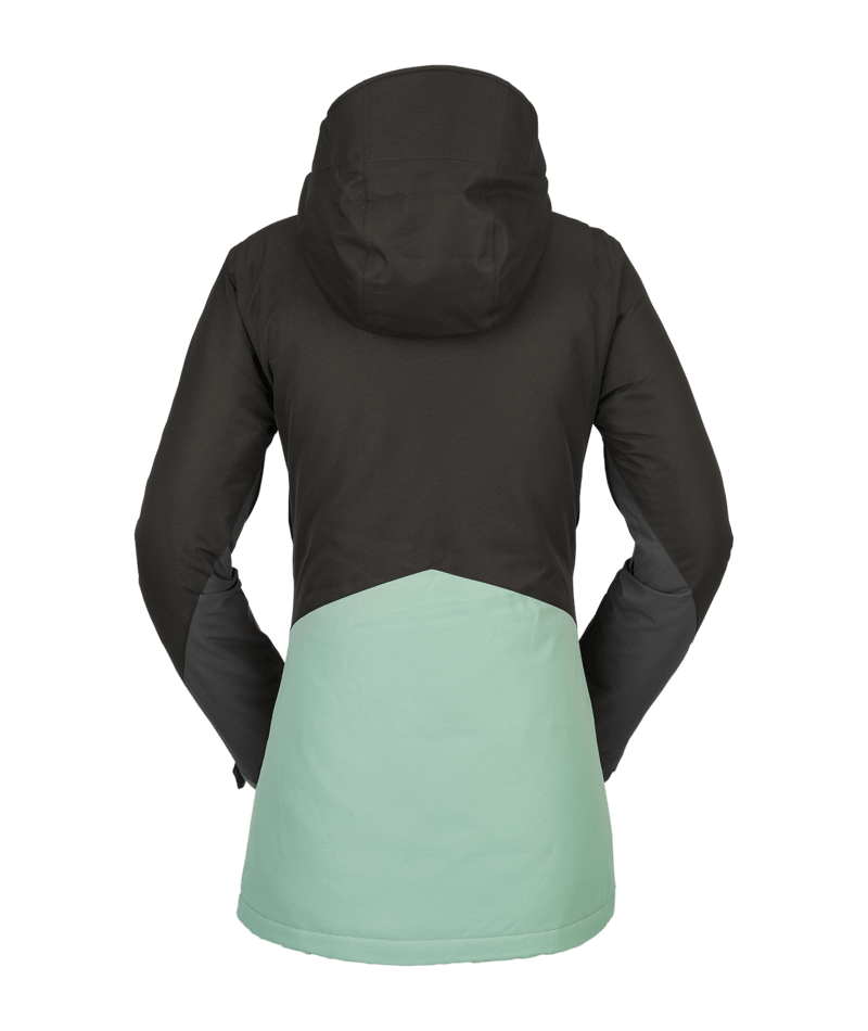 Volcom | Volcom Strayer Ins Jacket Black Green  | Chaquetas Nieve Mujer, Insulated Technical, Snowboard, Unisex, Women, Zip-tech | 