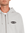 Volcom | Volcom Supply Stone Zip Heather Grey  | Men, Ropa, Sudaderas, Sudaderas con cremallera, Unisex | 