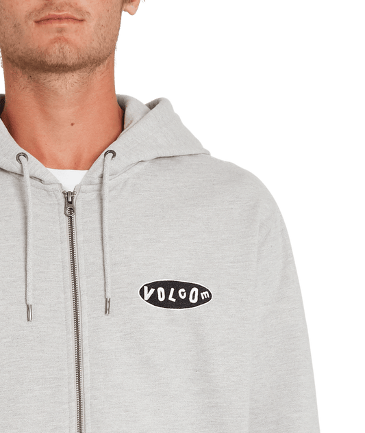 Volcom | Volcom Supply Stone Zip Heather Grey  | Men, Ropa, Sudaderas, Sudaderas con cremallera, Unisex | 