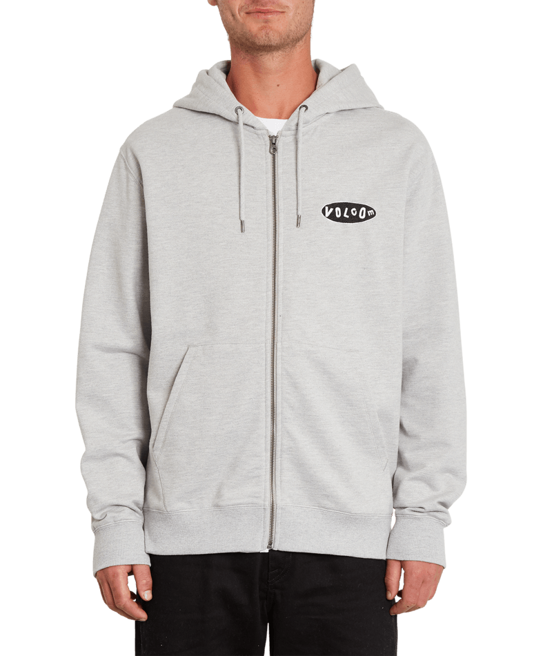 Volcom | Volcom Supply Stone Zip Heather Grey  | Men, Ropa, Sudaderas, Sudaderas con cremallera, Unisex | 