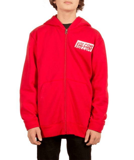 Best selling products | Volcom | Volcom Supply Stone Zip True Red  | Ropa, Sudaderas, Sudaderas con cremallera, Youth | 