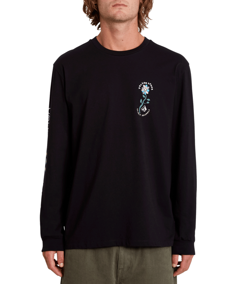 Volcom | Volcom Surf Vitals Animal Bsc Ls Black  | Camisetas, Camisetas manga larga, Men, Ropa, Unisex | 