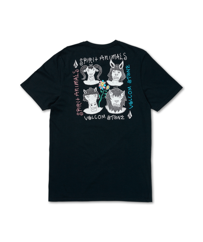 Volcom | Volcom Surf Vitals Animal Sst Black  | Camisetas, Camisetas manga corta, Men, Ropa, Unisex | 