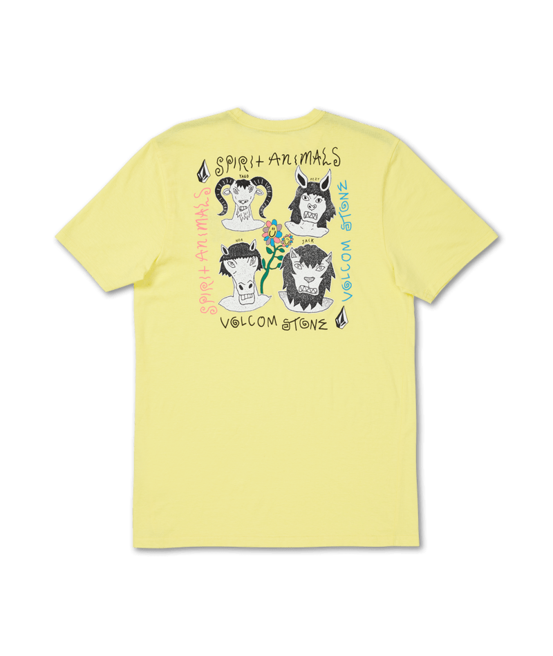Volcom | Volcom Surf Vitals Animal Sst Glimmer Yellow  | Camisetas, Camisetas manga corta, Men, Ropa | 