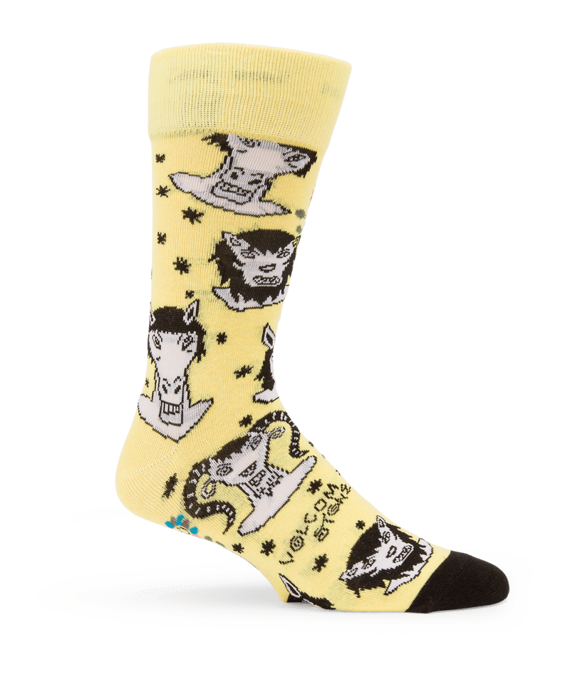 Volcom | Volcom Surf Vitals Ozzy Sock Glimmer Yellow  | Accesorios, Calcetines, Men, Unisex | 
