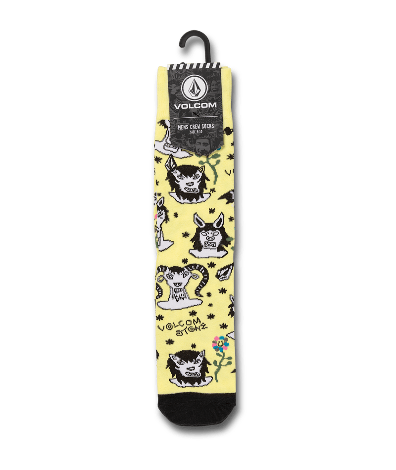 Volcom | Volcom Surf Vitals Ozzy Sock Glimmer Yellow  | Accesorios, Calcetines, Men, Unisex | 
