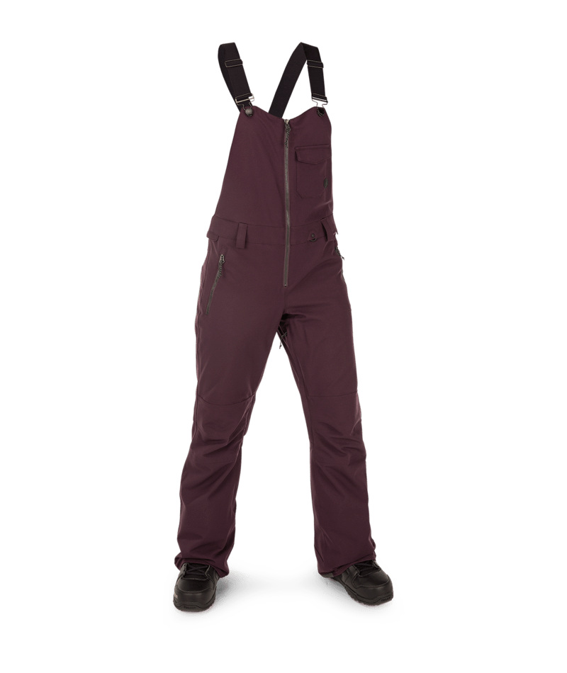 Volcom | Volcom Swift Bib Overall Black Plum  | Pantalones Nieve Mujer, Snowboard, Women | 