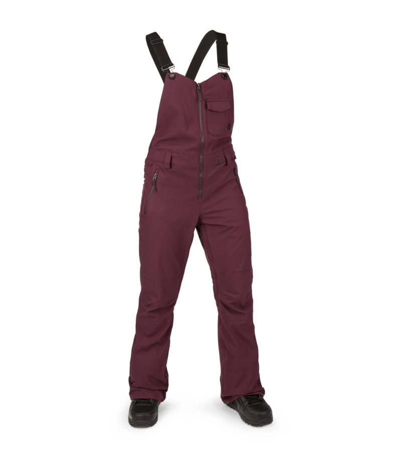 Volcom | Volcom Swift Bib Overall Merlot  | Pantalones, Pantalones Nieve Mujer, Shell Technical, Snowboard, Unisex | 