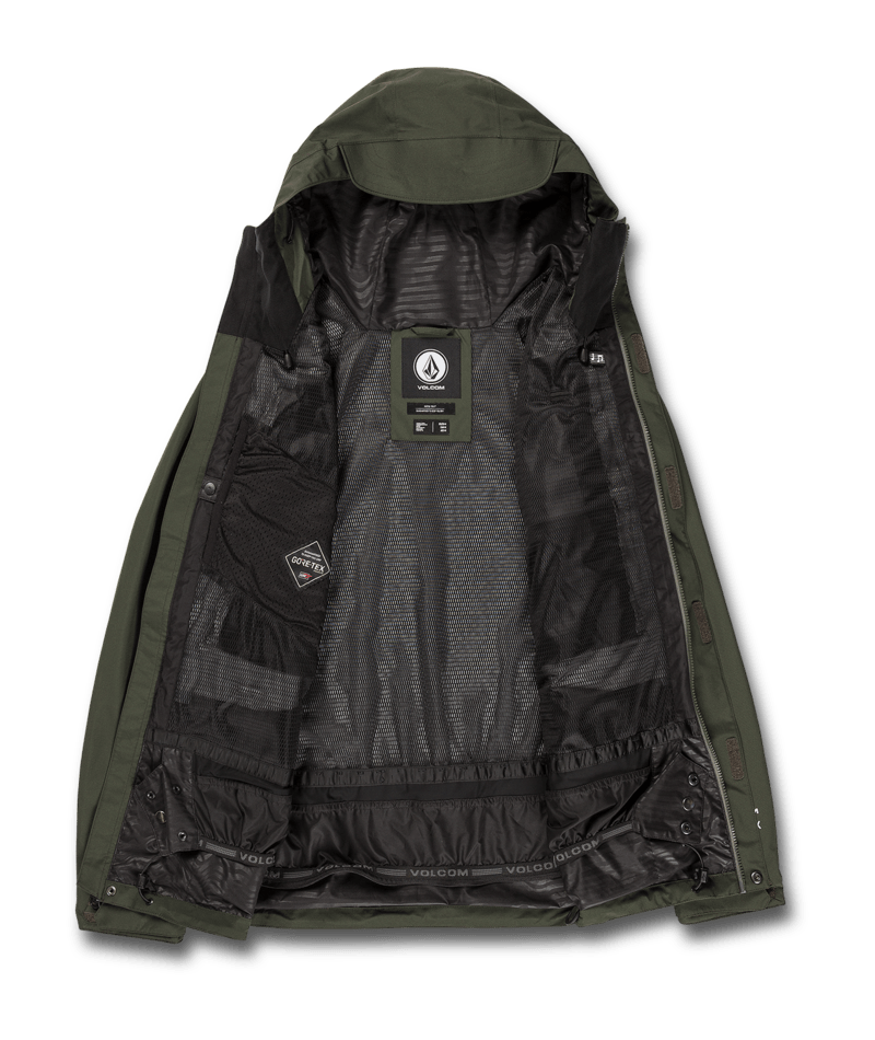 Volcom Ten Gore-tex Jacket Saturated Green | Snowboard Gore-Tex | surfdevils.com