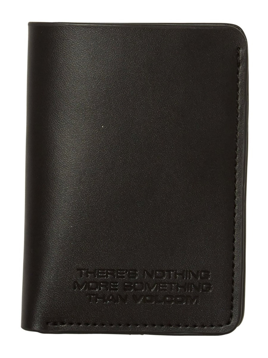 Volcom The Classic Leather Card Black | surfdevils.com
