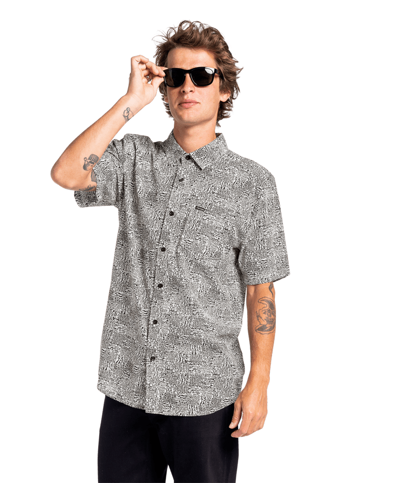 Volcom | Volcom Trick Bag Ss Cloud  | Camisas, Camisas manga corta, Men, Ropa, Unisex | 