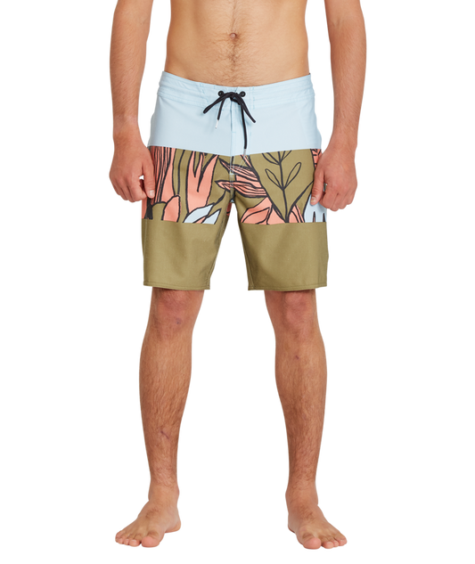 produits les plus vendus | Volcom | Volcom Tropic Blotter Panel 18 Old Mill  | Bañadores, Men, Ropa, Ropa baño | 