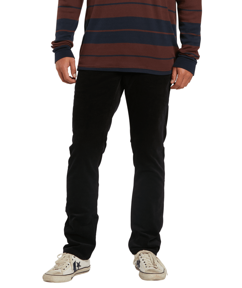 Volcom | Volcom Vorta 5 Pocket Cord Black  | Chinos, Men, Pantalones, Ropa | 