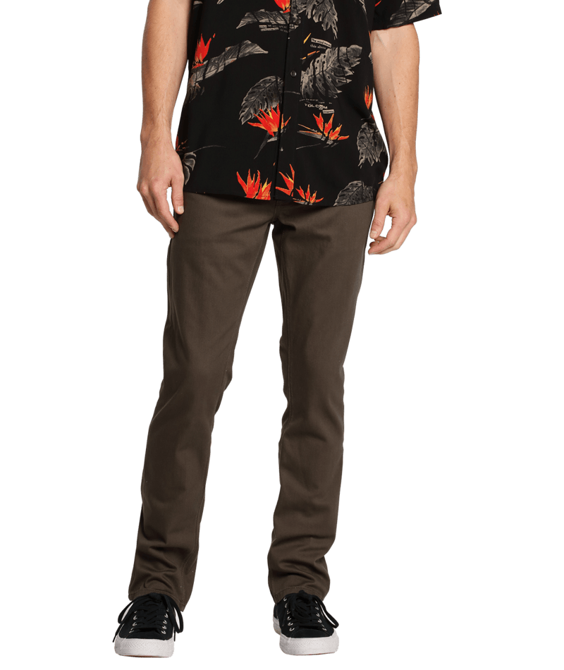 Volcom | Volcom Vorta 5 Pocket Slub Lead  | Chinos, Men, Pantalones, Ropa, Unisex | 