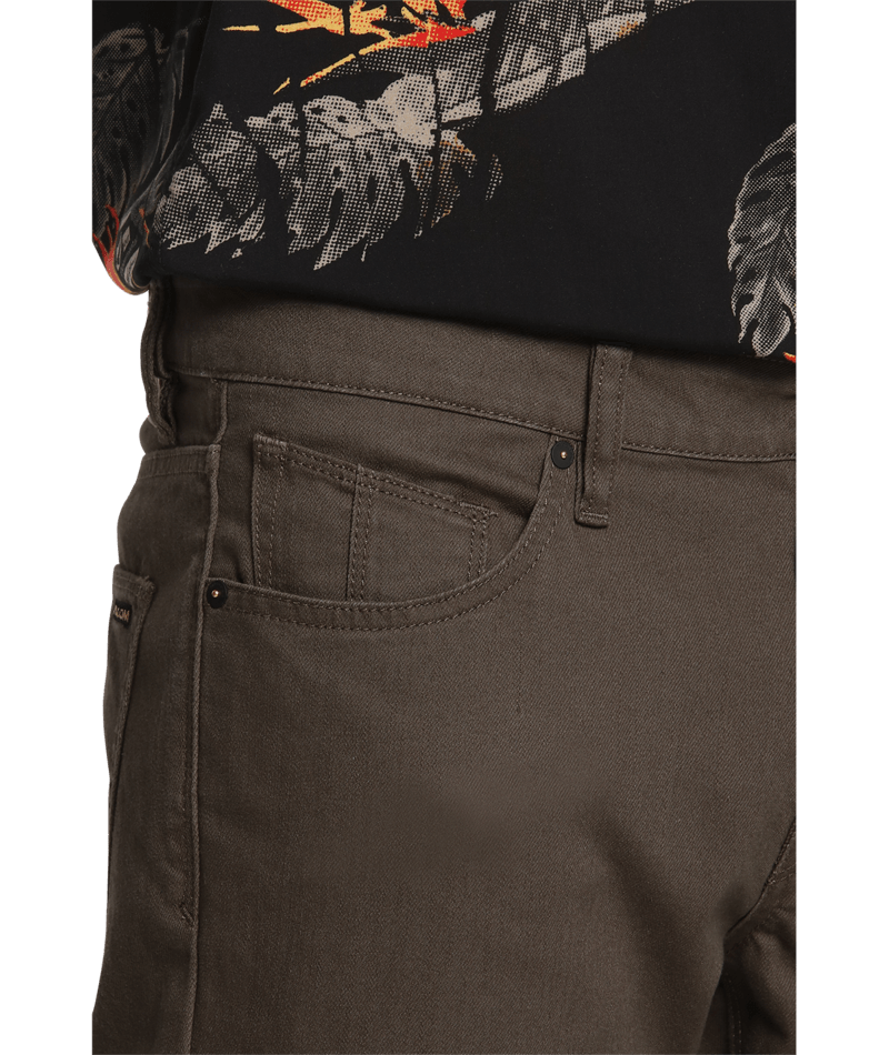 Volcom | Volcom Vorta 5 Pocket Slub Lead  | Chinos, Men, Pantalones, Ropa, Unisex | 