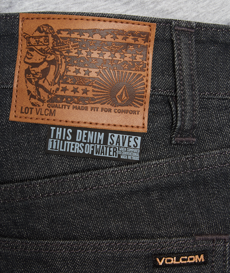 Volcom | Volcom Vorta Denim Dark Grey  | Men, Pantalones, Ropa, Tejanos | 