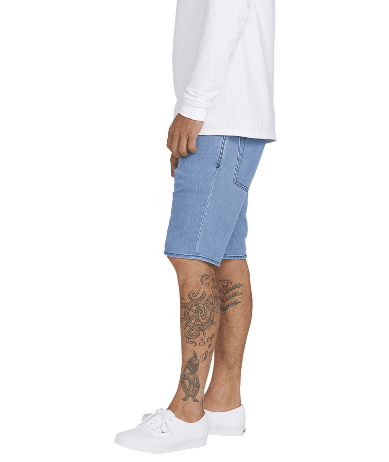 Volcom | Volcom Vorta Denim Short Flat Vintage Indigo  | Men, Pantalones, Pantalones cortos, Ropa | 