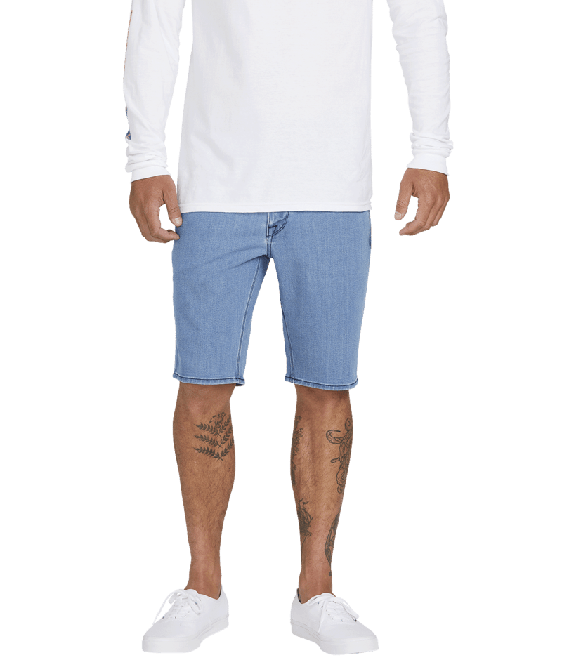 Volcom | Volcom Vorta Denim Short Flat Vintage Indigo  | Men, Pantalones, Pantalones cortos, Ropa | 