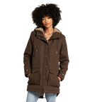 Volcom | Volcom Walk On By 5k Parka Brown  | Chaquetas Calle, Chaquetas Heavy, Ropa, Unisex, Women | 