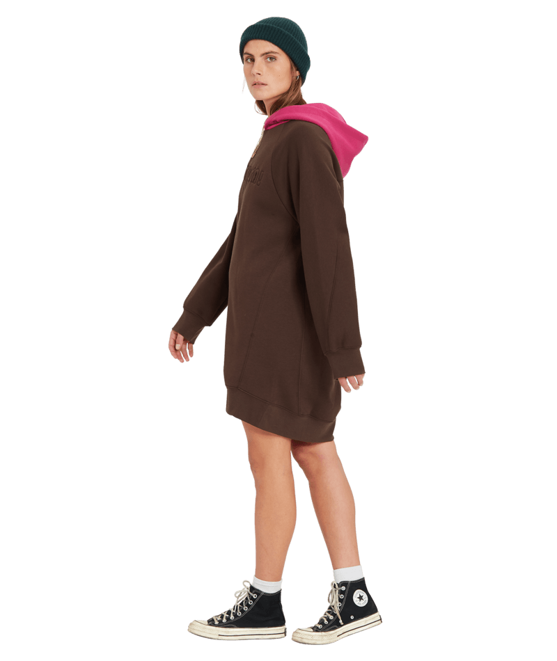 Robe Volcom Weirdi Marron Foncé | Nouveaux produits | Pas de Koongo | Produits les plus récents | produits les plus vendus | Produits les plus vendus | surfdevils.com