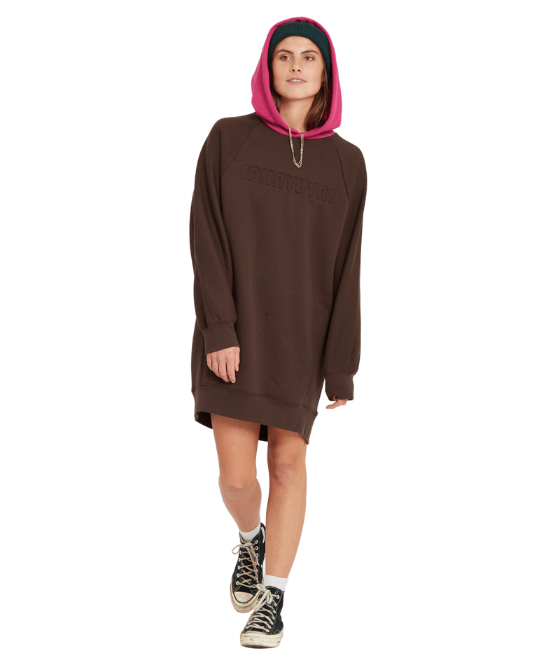 Volcom Weirdi Dress Dark Brown | Novos produtos | Não Koongo | Produtos mais recentes | Produtos mais vendidos | Produtos mais vendidos | surfdevils.com