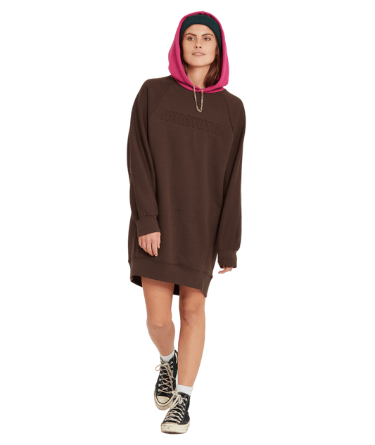 Produtos mais vendidos | Volcom | Volcom Weirdi Dress Dark Brown  | Ropa, Unisex, Vestidos, Women | 