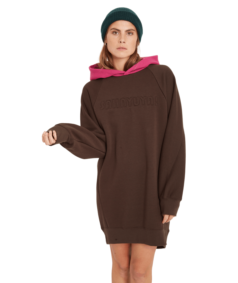 Robe Volcom Weirdi Marron Foncé | Nouveaux produits | Produits les plus récents | Produits les plus vendus | surfdevils.com