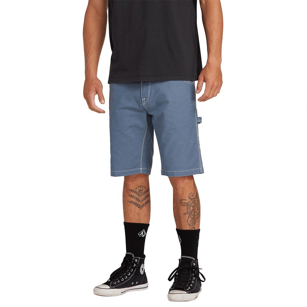 Volcom | Volcom Whaler Utility Short Indigo Blue  | Men, Pantalones, Pantalones cortos, Ropa | 