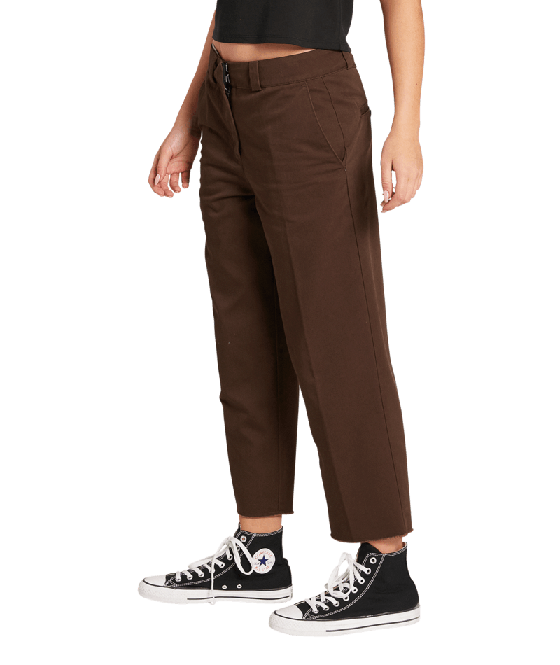 Volcom | Volcom Whawhat Chino Pant Dark Brown  | Chinos, Pantalones, Ropa, Women | 