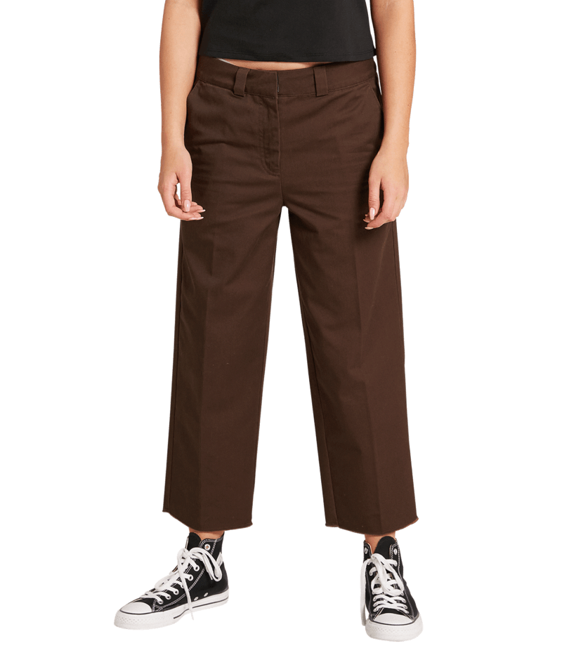 Volcom | Volcom Whawhat Chino Pant Dark Brown  | Chinos, Pantalones, Ropa, Women | 