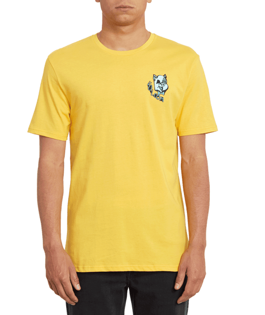 Produtos mais vendidos | Volcom | Volcom Wiggly Bsc Ss Citrus Gold  | Camisetas, Camisetas manga corta, Men, Ropa | 