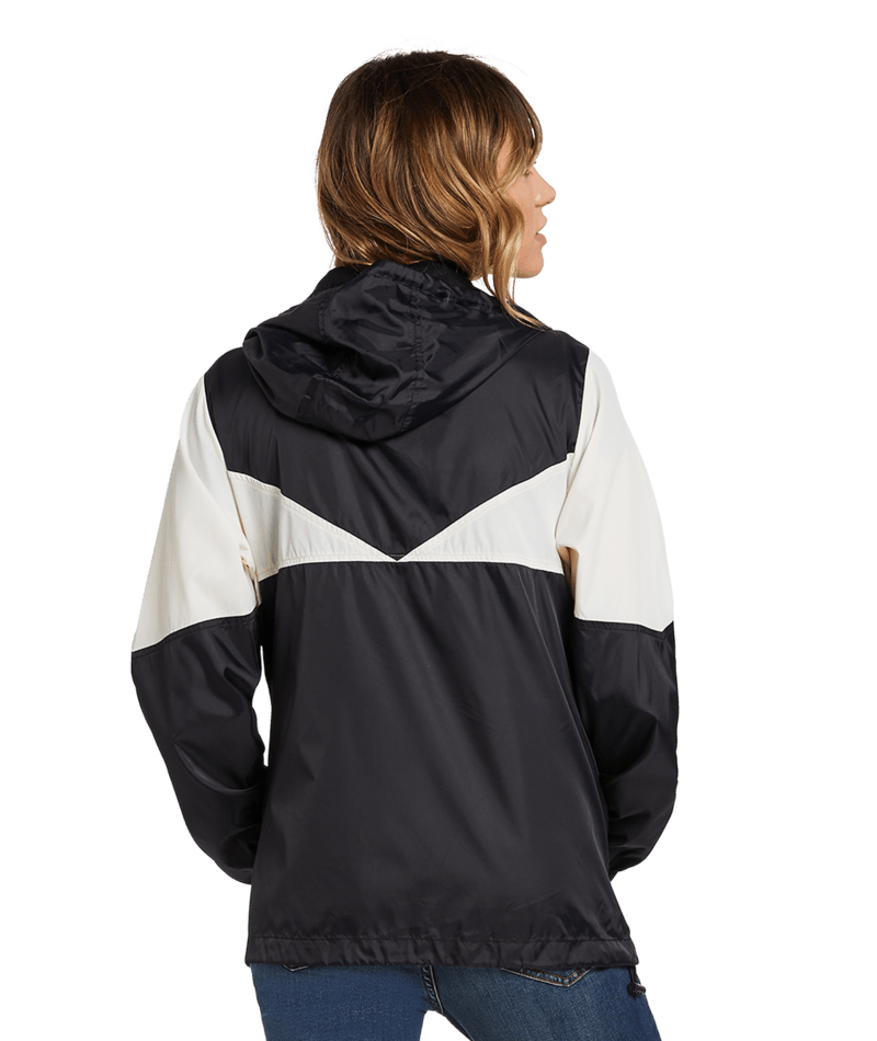 Volcom | Volcom Wind Stoned Jacket Black White  | Chaquetas, Chaquetas Calle, Chaquetas Light, Ropa, Water Repellent, Women | 