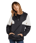 Volcom | Volcom Wind Stoned Jacket Black White  | Chaquetas, Chaquetas Calle, Chaquetas Light, Ropa, Water Repellent, Women | 