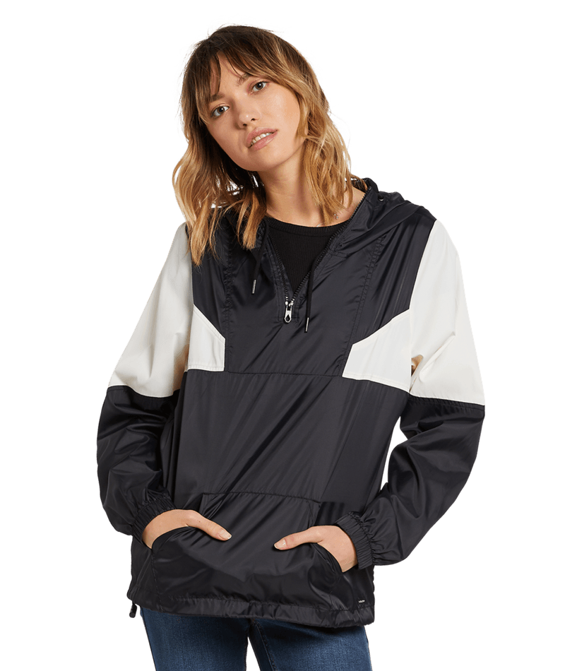 Volcom | Volcom Wind Stoned Jacket Black White  | Chaquetas, Chaquetas Calle, Chaquetas Light, Ropa, Water Repellent, Women | 