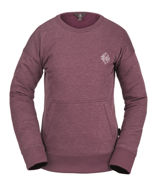 Prodotti più venduti | Volcom | Volcom Women's Polartec Crew Fleece Merlot  | Ropa, Snowboard, Sudaderas, Sudaderas sin capucha, Sudaderas Snowboard, Unisex, Women | 