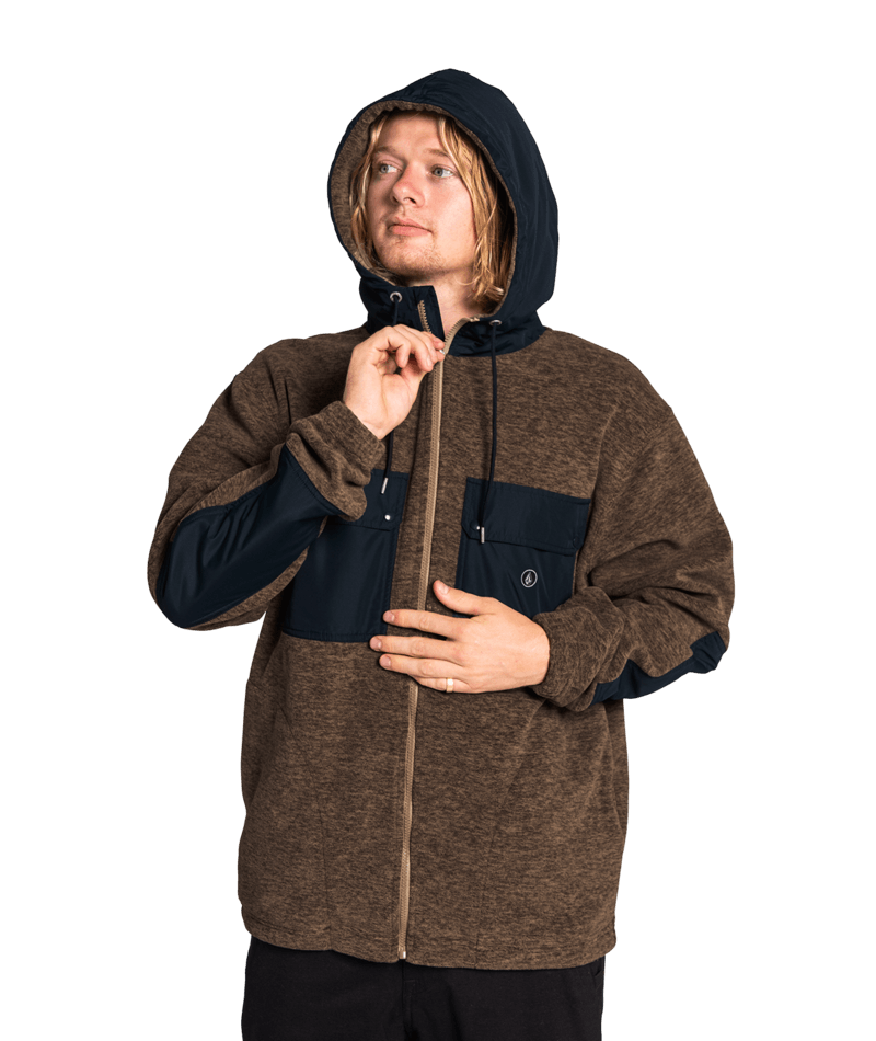 Volcom Yzzolater Lined Zip Desert Taupe | Best selling products | No Koongo | surfdevils.com