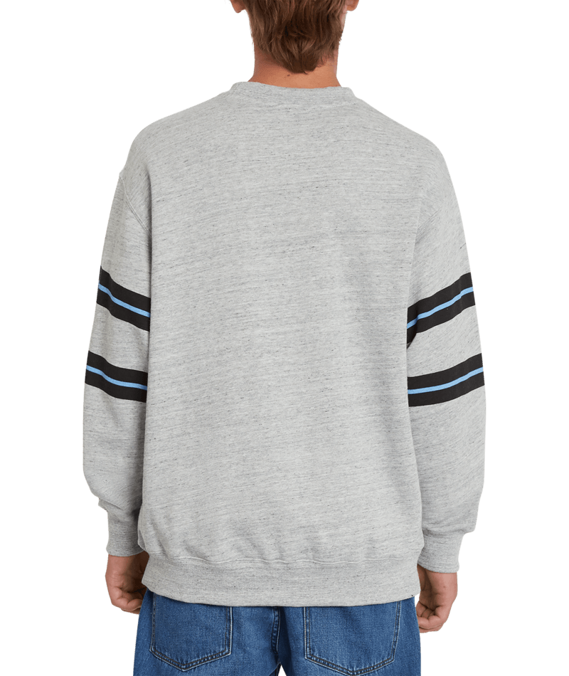 Volcom | Volcom Zero Division Crew Fleece Grey Heather  | Men, Ropa, Sudaderas, Sudaderas sin capucha, Unisex | 