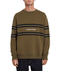 Volcom | Volcom Zero Division Crew Military  | Men, Ropa, Sudaderas, Sudaderas sin capucha, Unisex | 