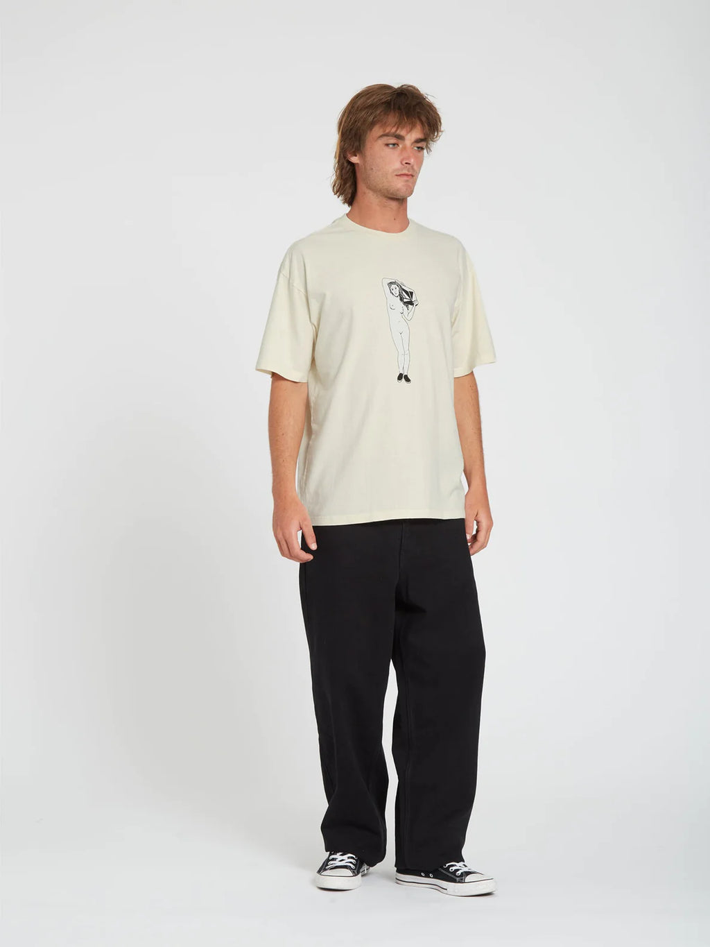 Camiseta Volcom Binik SST Whitecap Grey