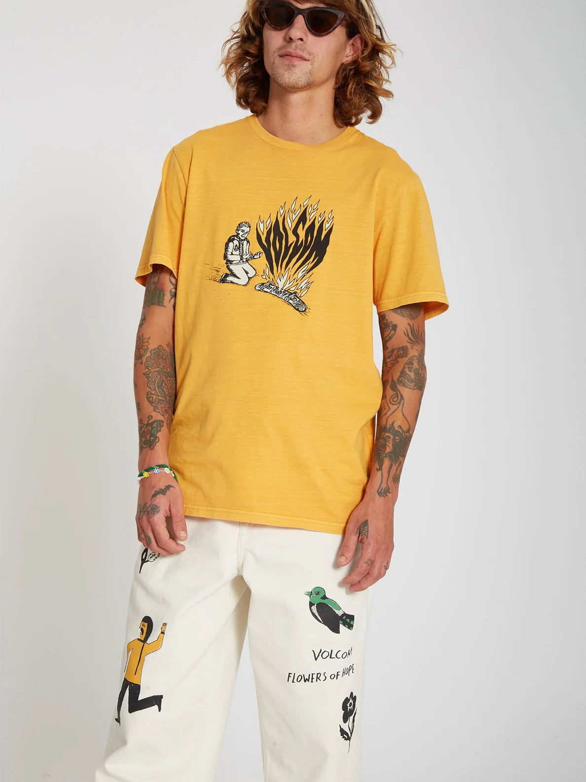 Camiseta Volcom Burnher Sunburst