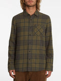 Camisa Volcom Caden Plais Ls Military
