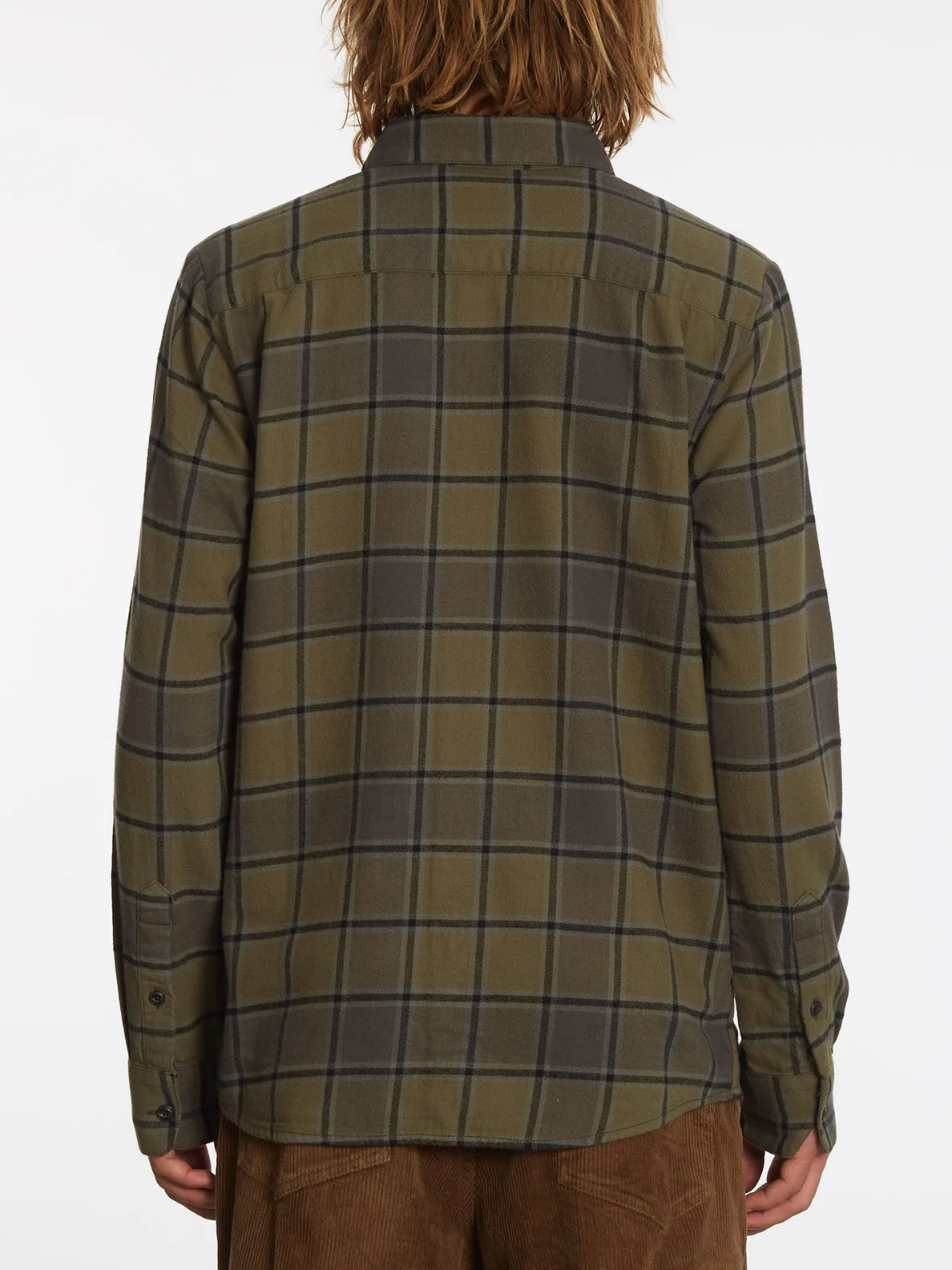 Camisa Volcom Caden Plais Ls Military