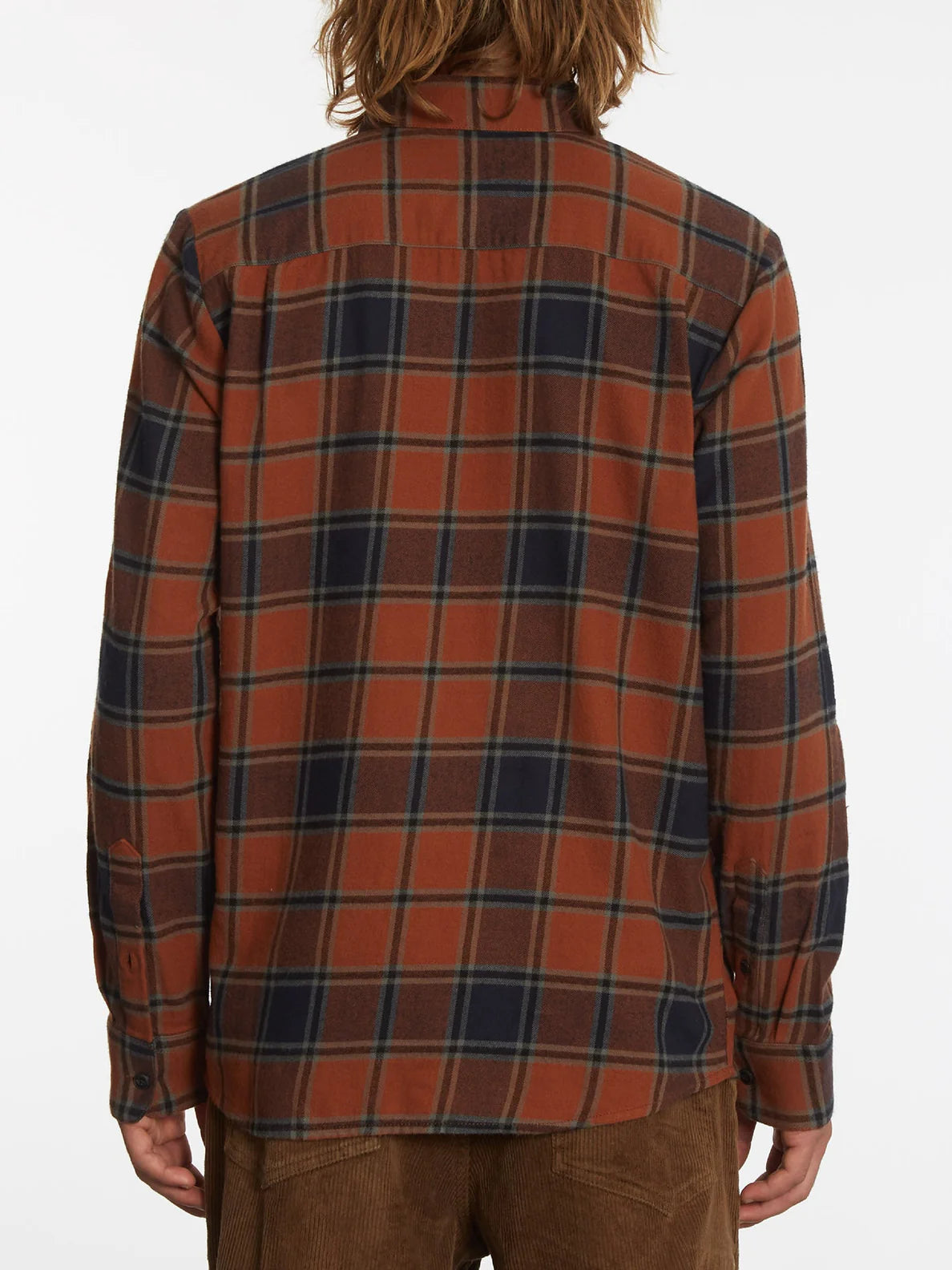 Camisa Volcom Caden Plais Ls Mocha