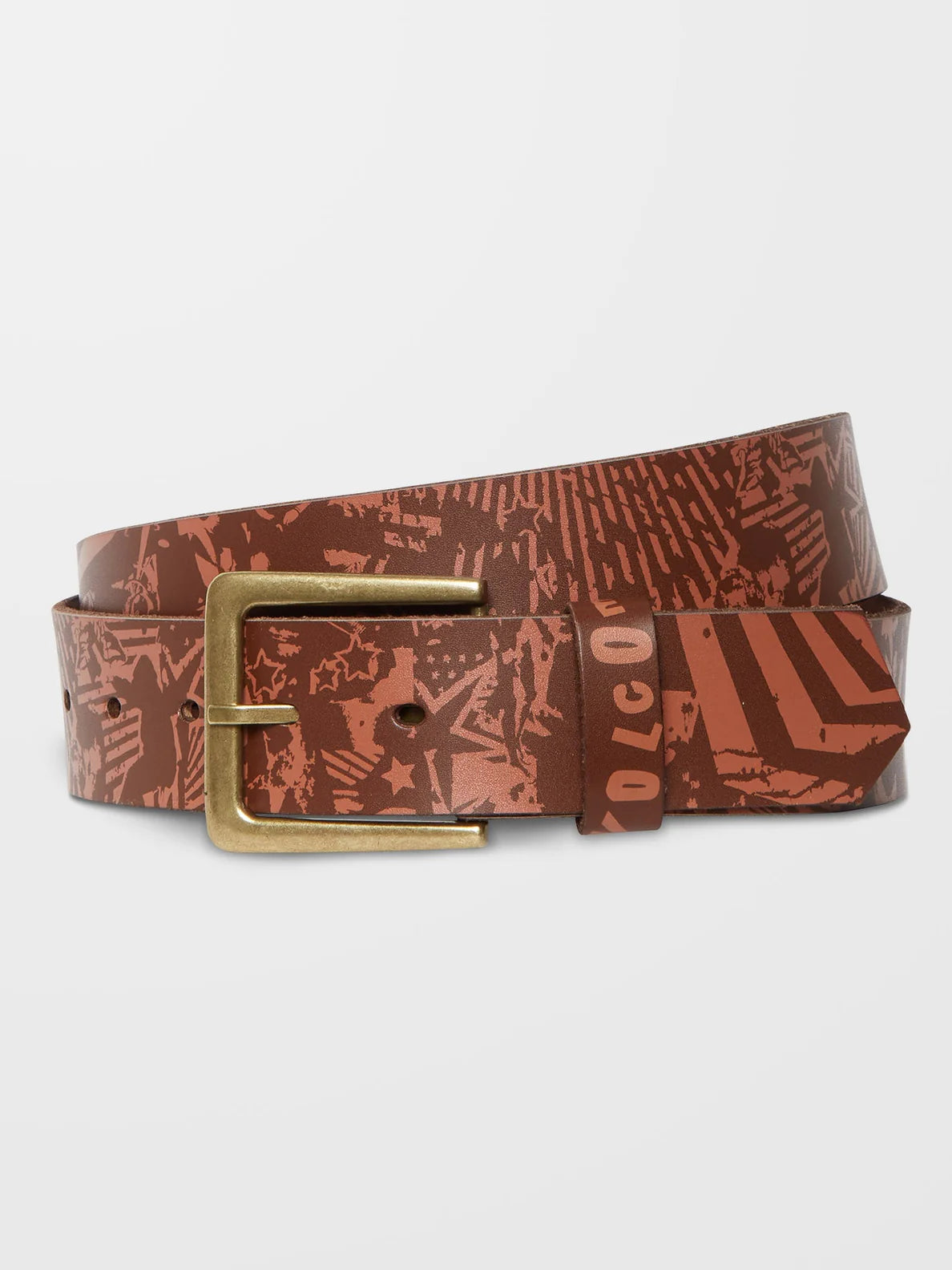 Cinturon Volcom Darien Belt Brown