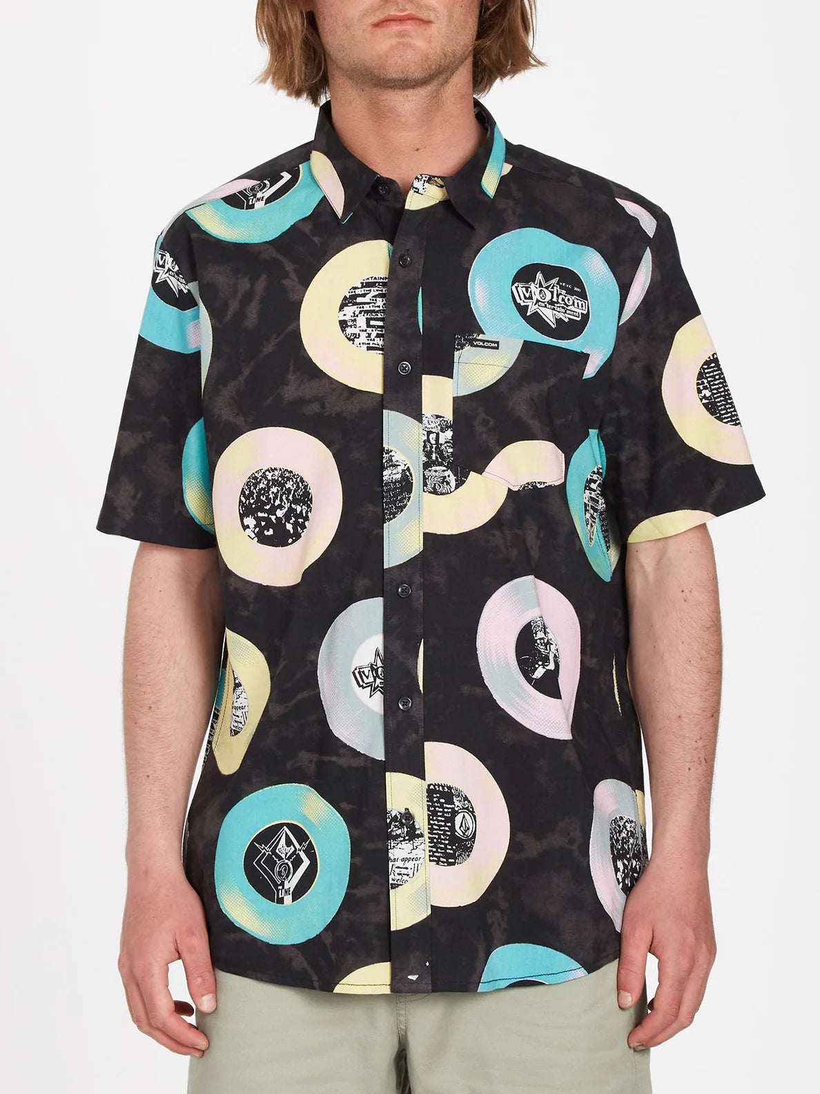 Camisa Volcom V Entertainment LP Woven Black