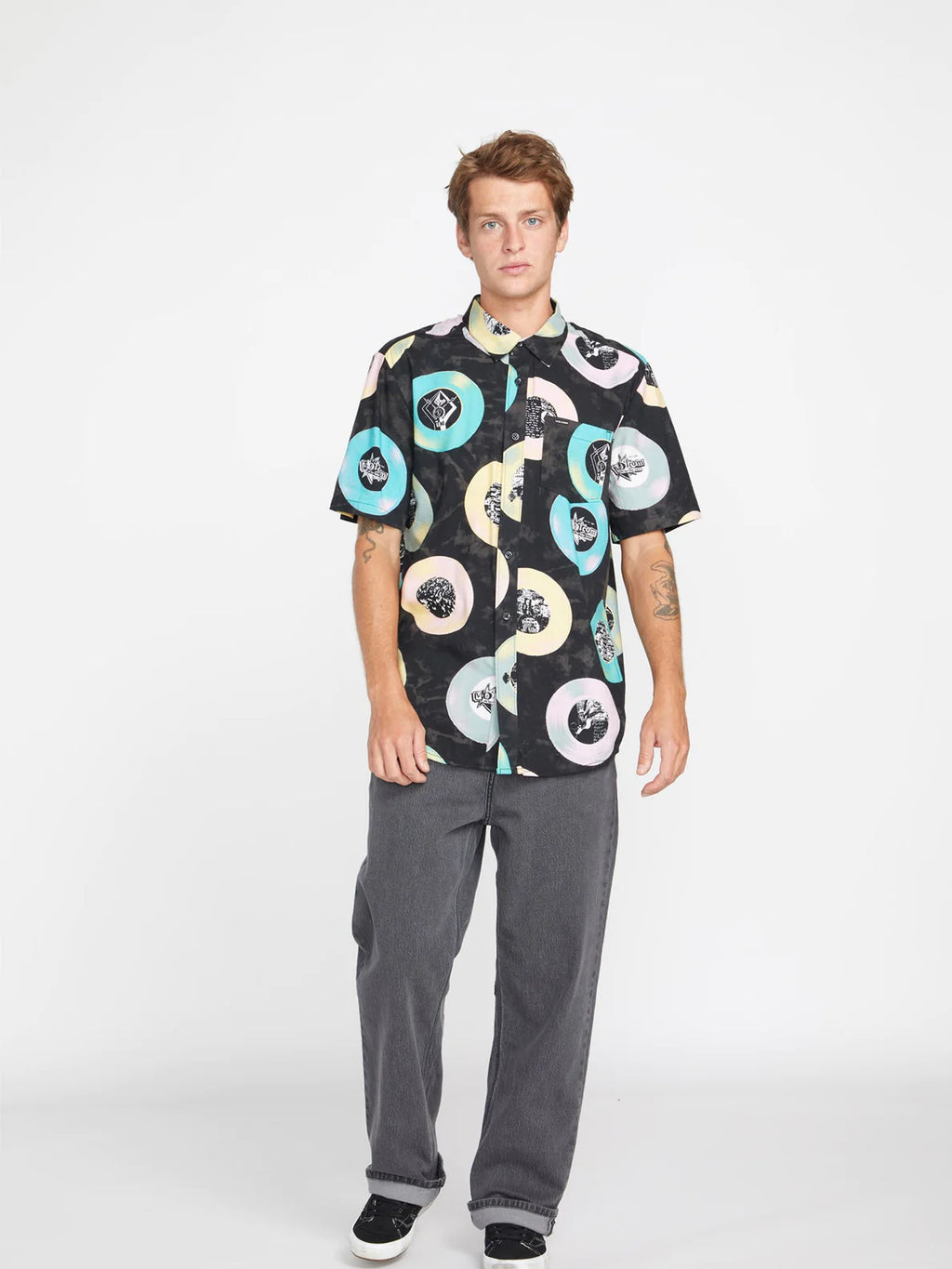 Camisa Volcom V Entertainment LP Woven Black